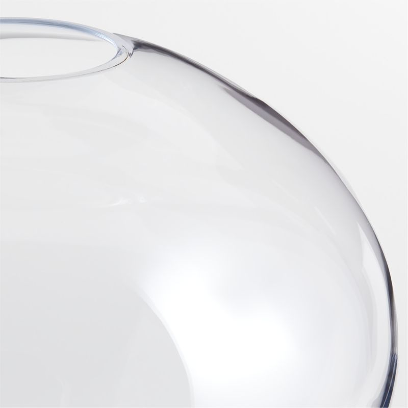 Ophelia Clear Hand Blown Glass Round Vase 12" - image 8 of 8