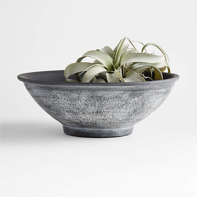 Flint Grey Marble Bowl Reviews Crate And Barrel Canada 8017