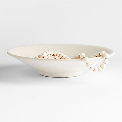View Ophelia Natural Ceramic Centerpiece Bowl 20" details