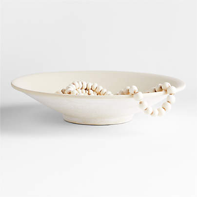 Ophelia Natural Ceramic Centerpiece Bowl 20"