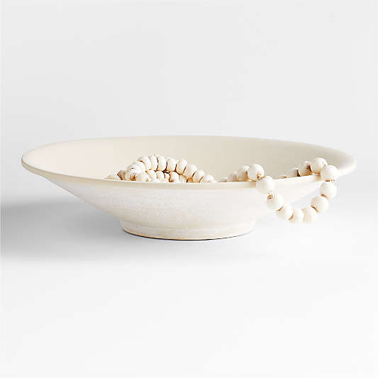 Ophelia Natural Ceramic Centerpiece Bowl 20"