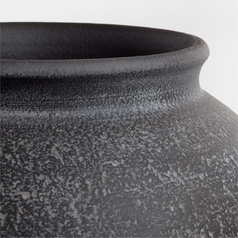 Ophelia Matte Black Large Vase  17"