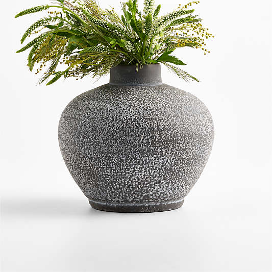 Ophelia Matte Black Small Vase 7.5"