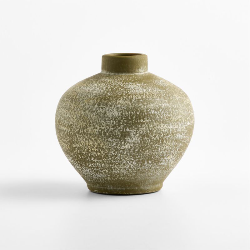 Ophelia Matte Olive Small Vase 7.5" - image 4 of 9
