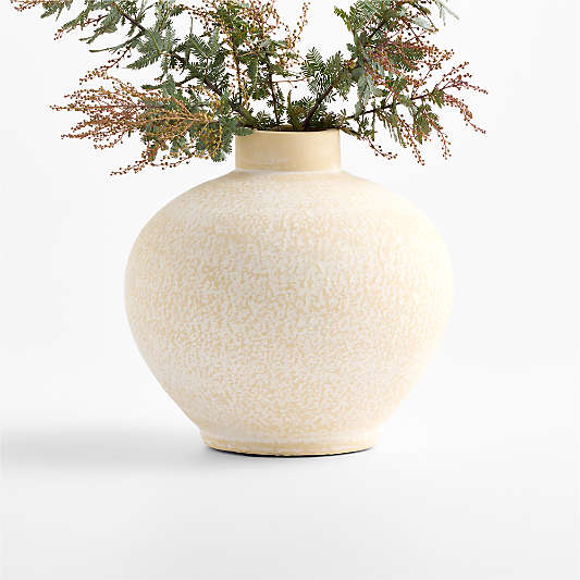 Ophelia Matte White Small Vase 7.5"