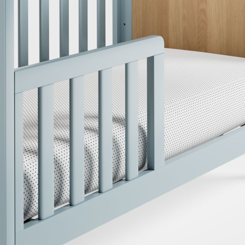 Opie Two-Tone Wood and Cloud Blue Convertible Baby Crib