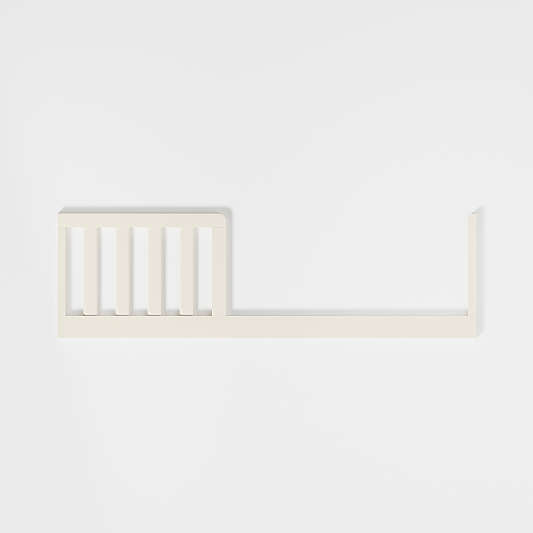 Opie Linen White Wood Toddler Bed Rail