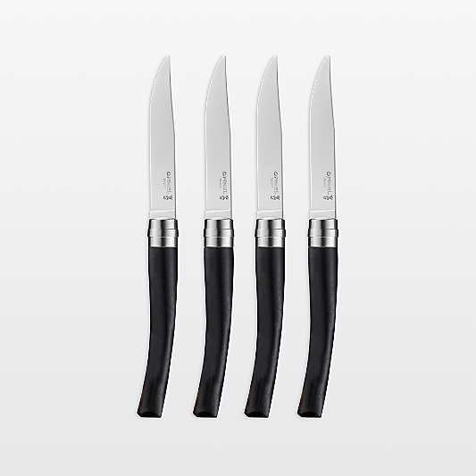 Opinel Ebony Steak Knives, Set of 4