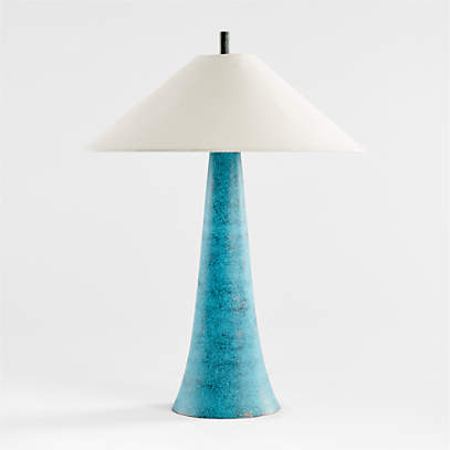 Opry Verdigris Green Table Lamp, Crate And Barrel Table Lamps Canada