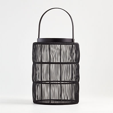 View Ora Black Wire Lantern 12.75" details