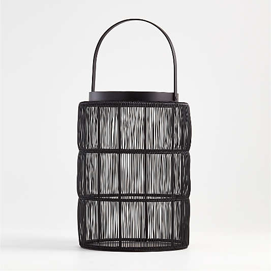 Ora Black Wire Lantern 12.75"