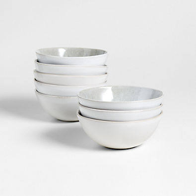View Ora Stoneware Cereal Bowls, Set of 8 details