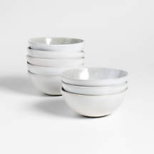 Ora Stoneware Cereal Bowls, Set of 8 + Reviews | Crate & Barrel