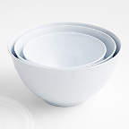 View Orabel White Melamine Mixing Bowls with Lids, Set of 3 - image 1 of 3