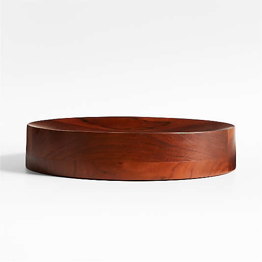 Orah Turned Wooden Centerpiece Bowl 15"