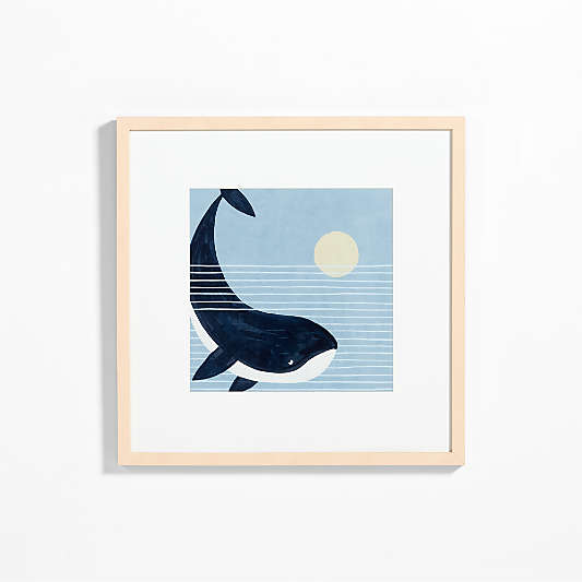 Orca Whale Framed Wall Art Print
