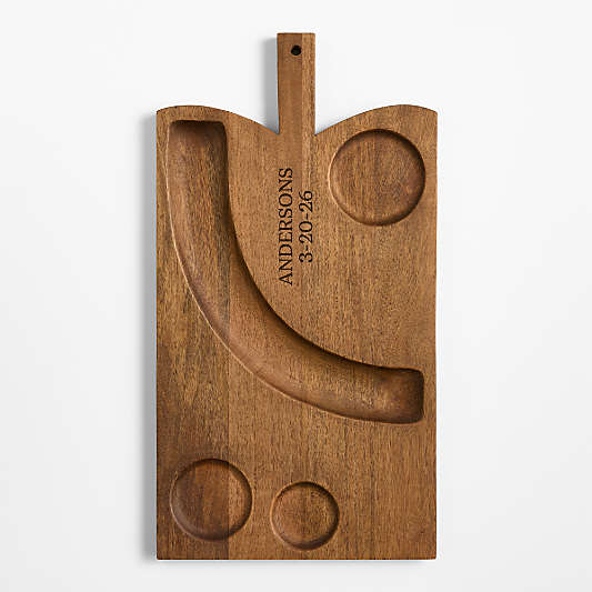 Orchard Cracker Board with 3 Ceramic Bowls