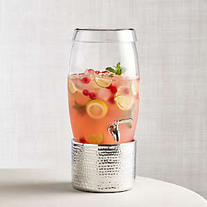 Williams Sonoma Glass Beverage Dispenser