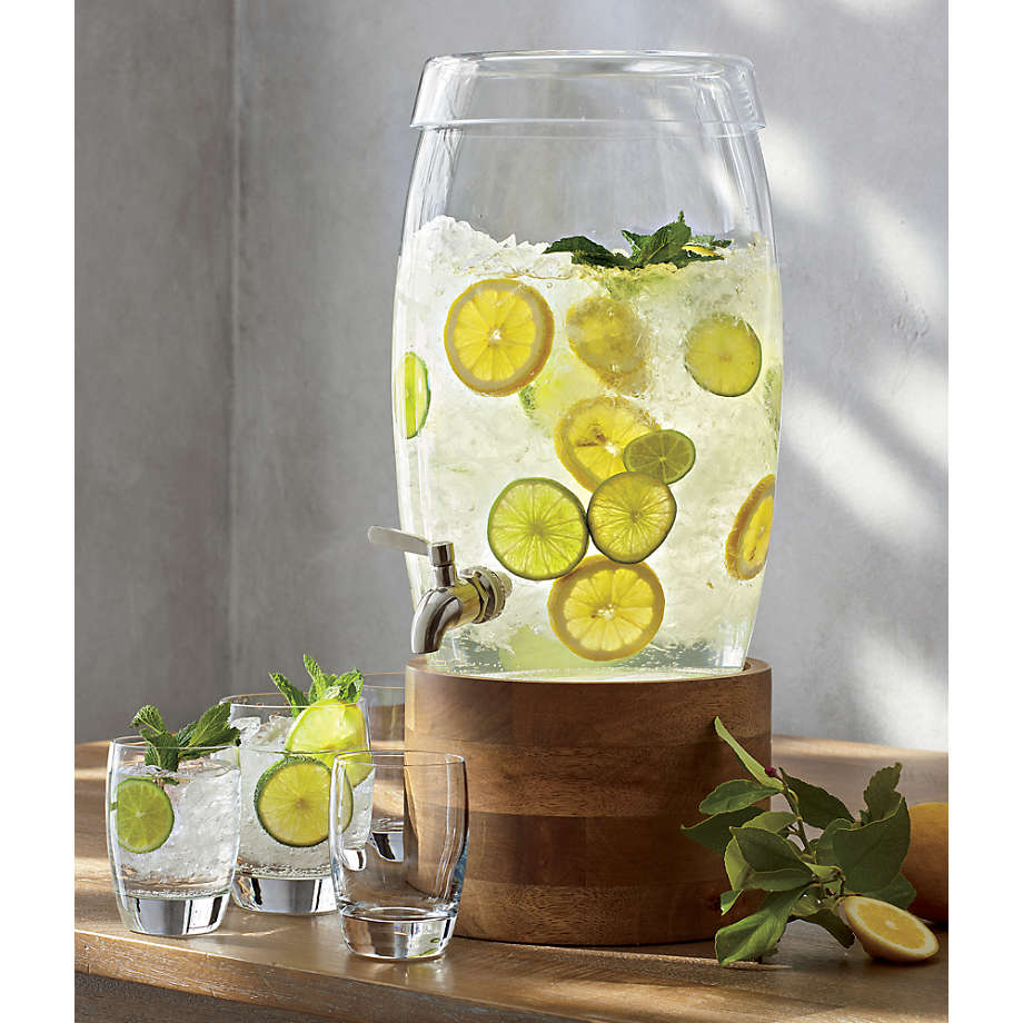 Glass Drink Dispenser + Reviews | Crate & Barrel