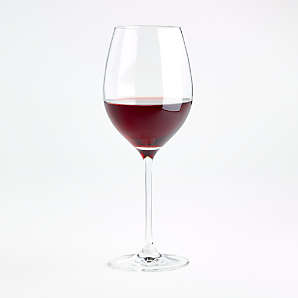 Crate & Barrel Edge White Wine Glasses, clear glass, set of 12