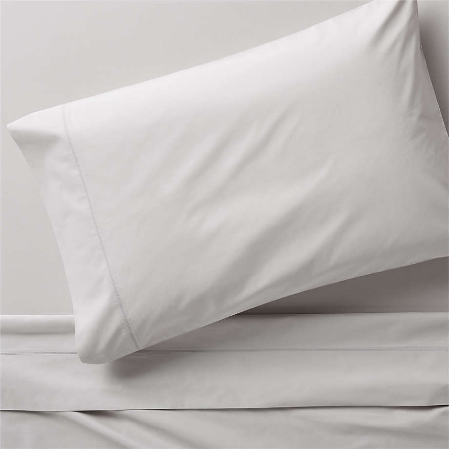 Organic 400 Thread Count Percale Dove Twin/Twin Extra-Long Sheet Set