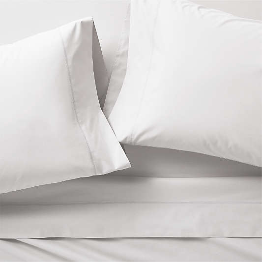 Favorite Organic Cotton Percale White King Bed Sheet Set