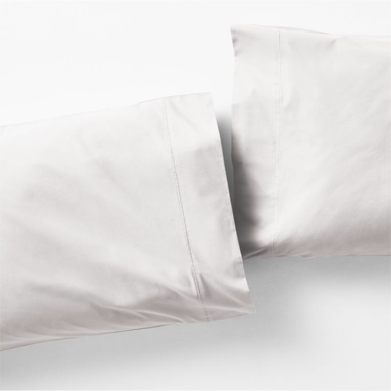 Favorite Organic Cotton Percale White Standard Pillowcases, Set of 2 - image 1 of 2