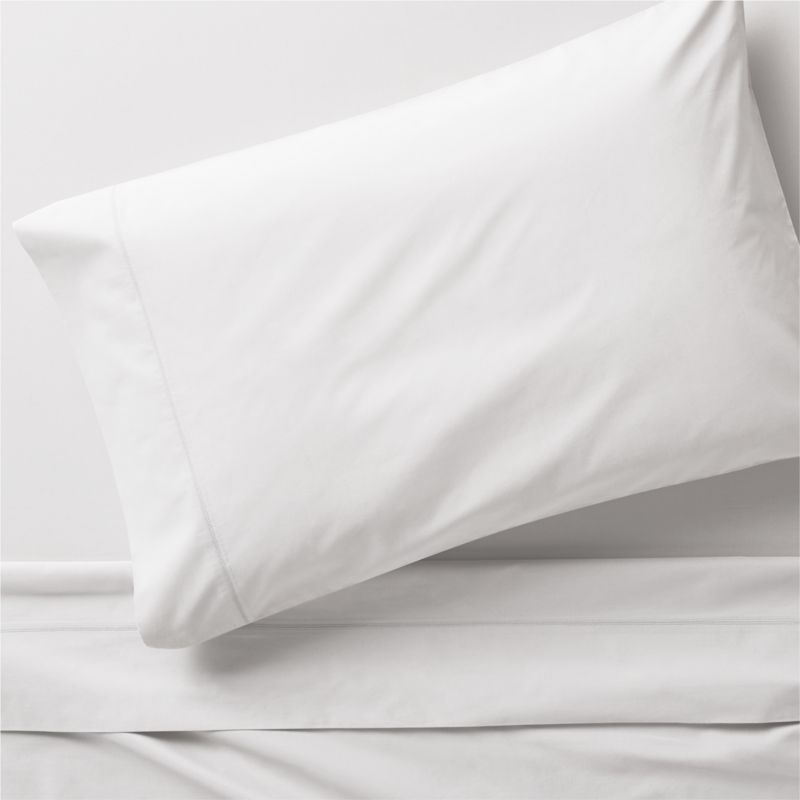 Favorite Organic Cotton Percale White Twin/Twin XL Bed Sheet Set