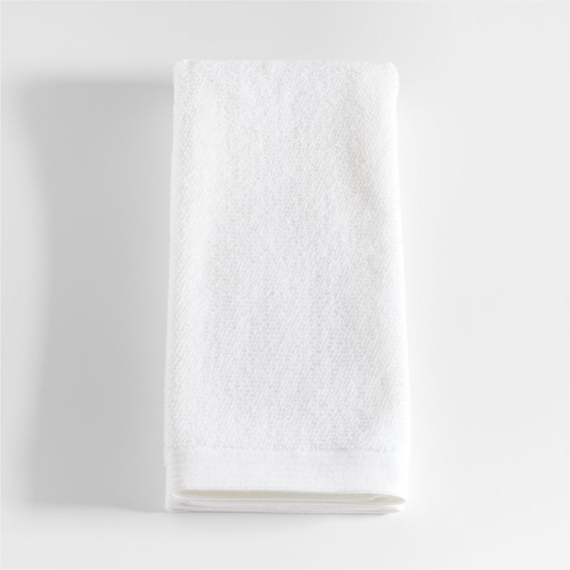 Bright White Antimicrobial Organic Cotton Hand Towel - image 3 of 4