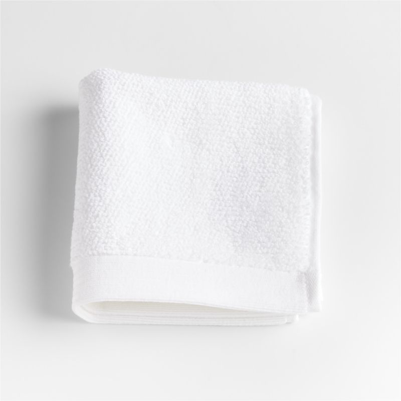 Bright White Antimicrobial Organic Cotton Washcloth - image 3 of 4