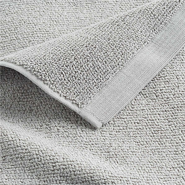 Crate and Barrel Antimicrobial Organic Cotton Bath Towel - Bright White