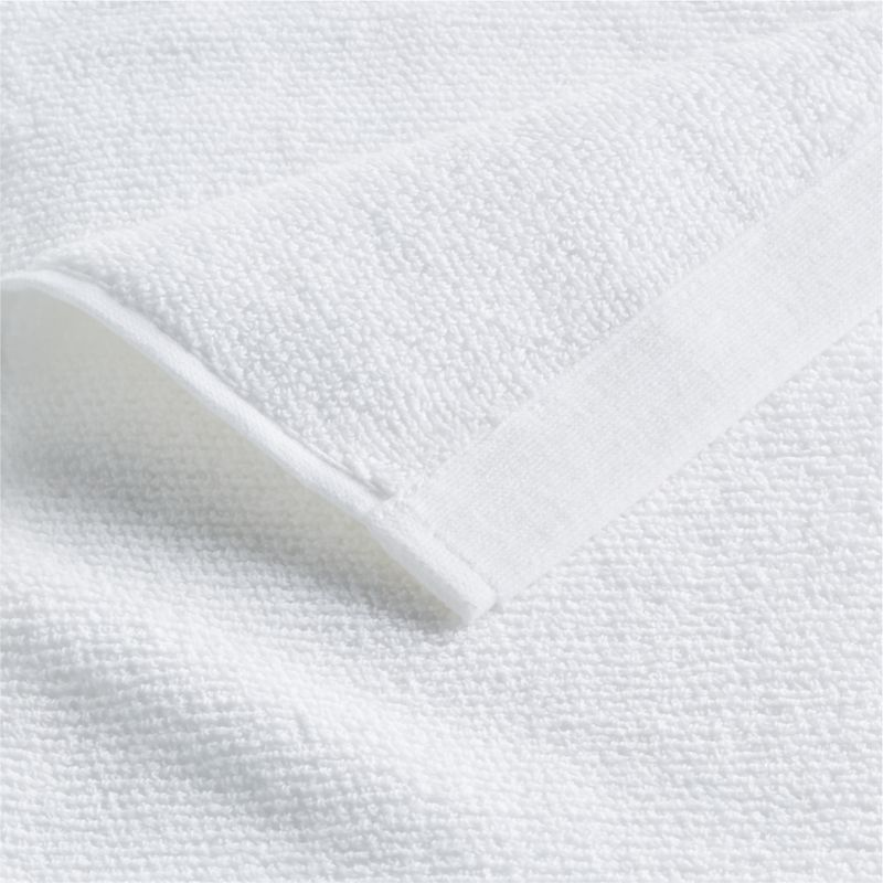Crate and Barrel Antimicrobial Organic Cotton Bath Towel - Bright White