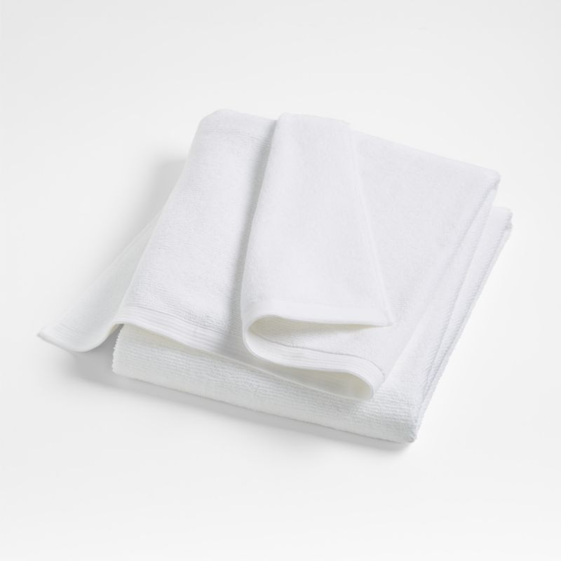 Bright White Antimicrobial Organic Cotton Bath Sheet