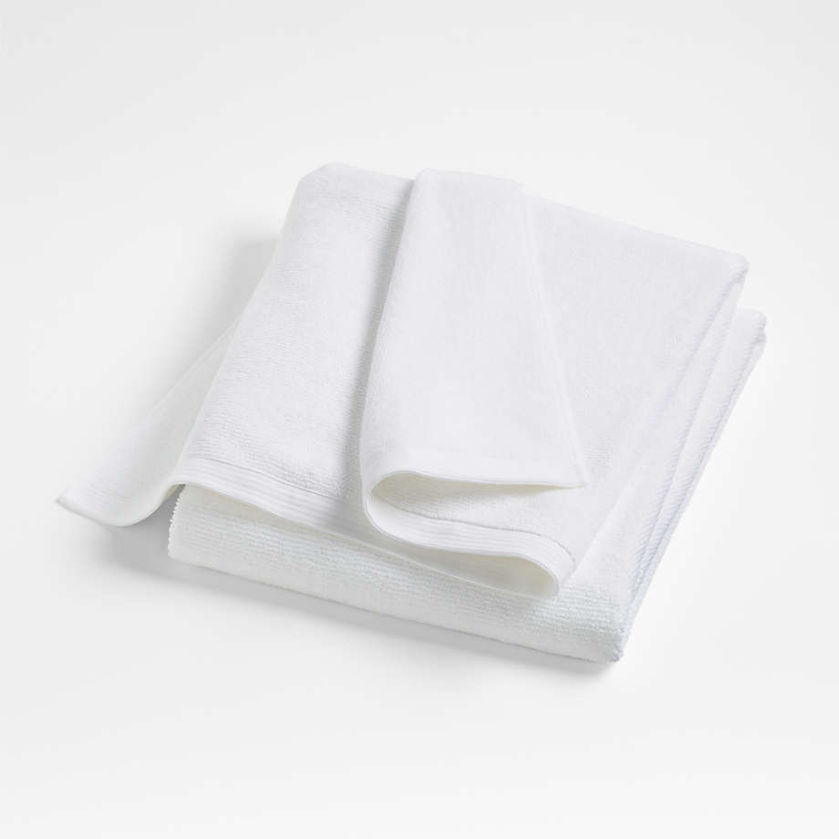 Bright White Antimicrobial Organic Cotton Bath Sheet