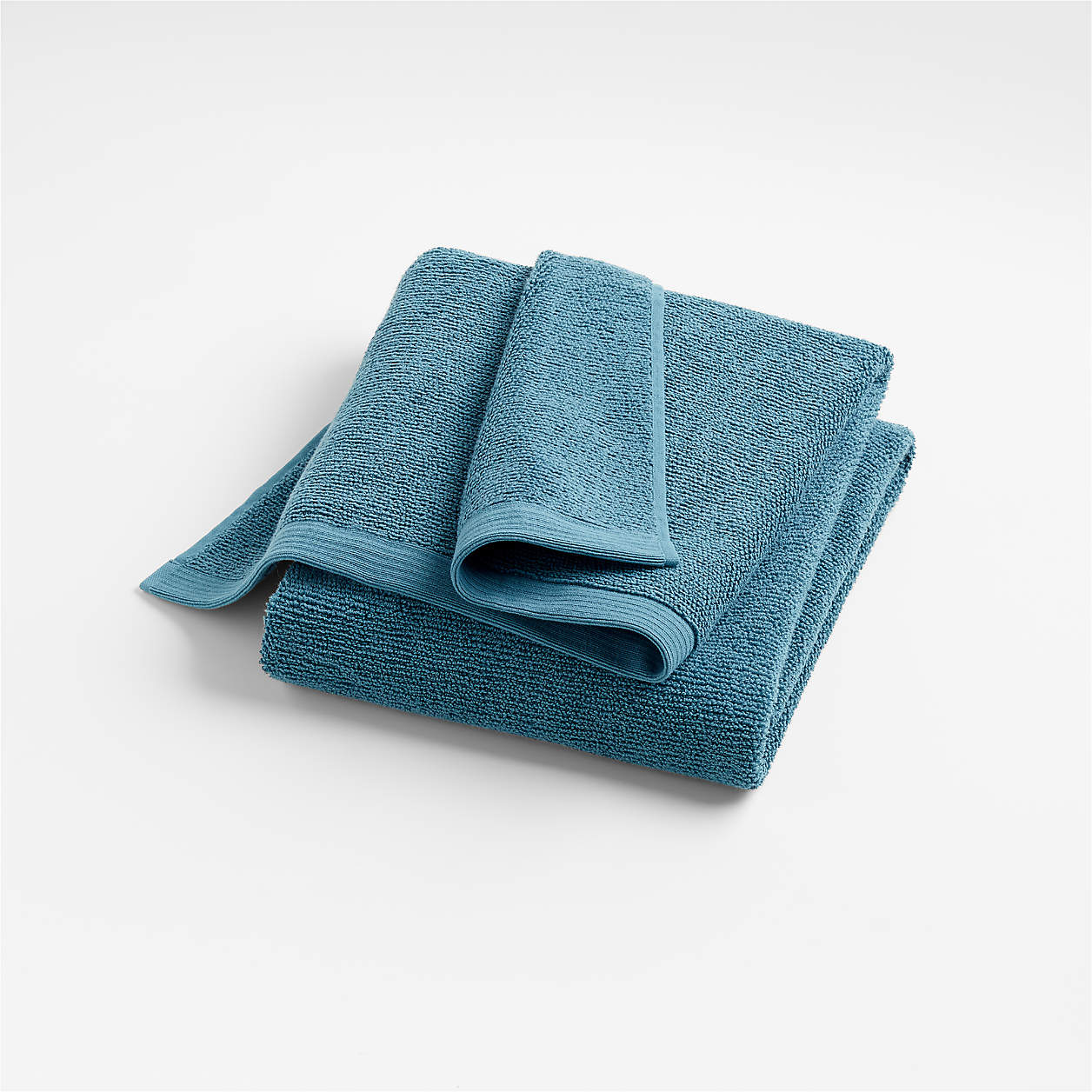 Teal Antimicrobial Organic Cotton Bath Towel + Reviews Crate & Barrel