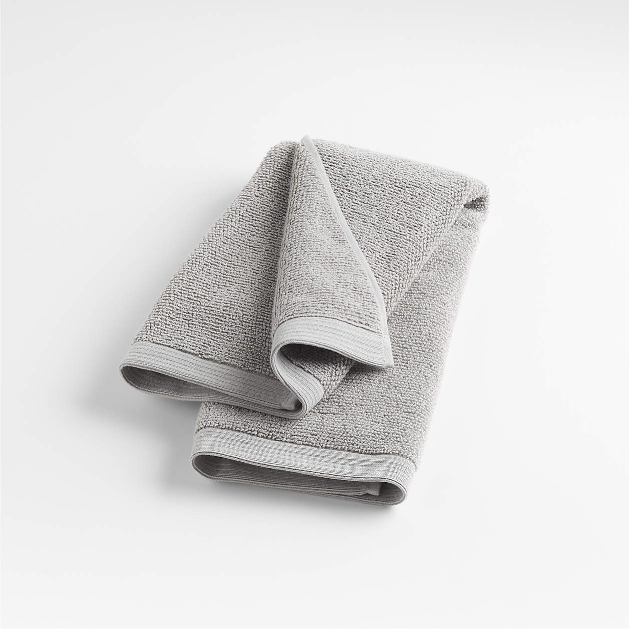 Ash Antimicrobial Organic Cotton Hand Towel + Reviews Crate & Barrel