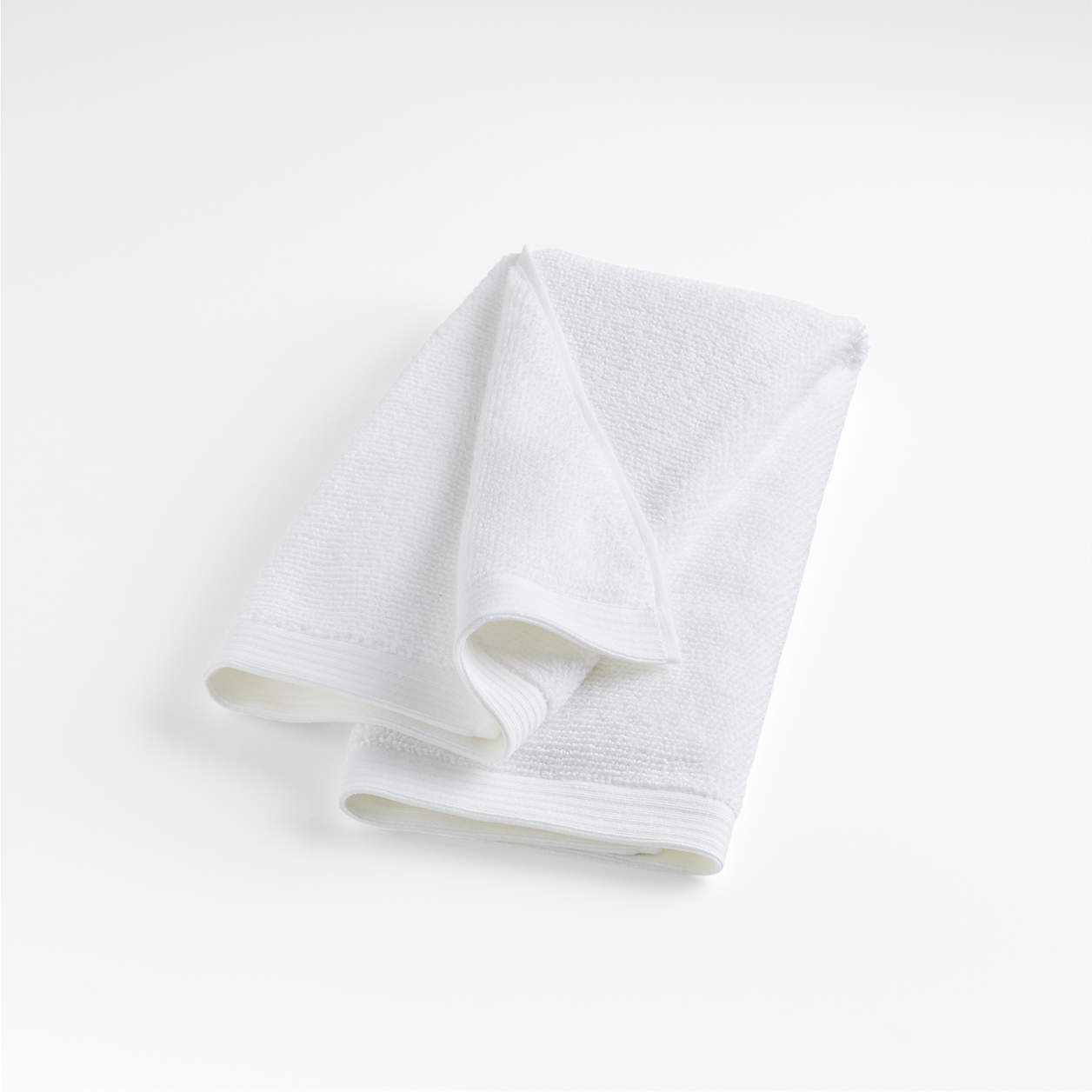 Bright White Antimicrobial Organic Cotton Hand Towel + Reviews Crate