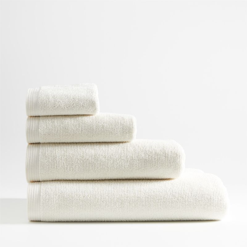 Ivory Antimicrobial Organic Cotton Bath Towels Crate & Barrel