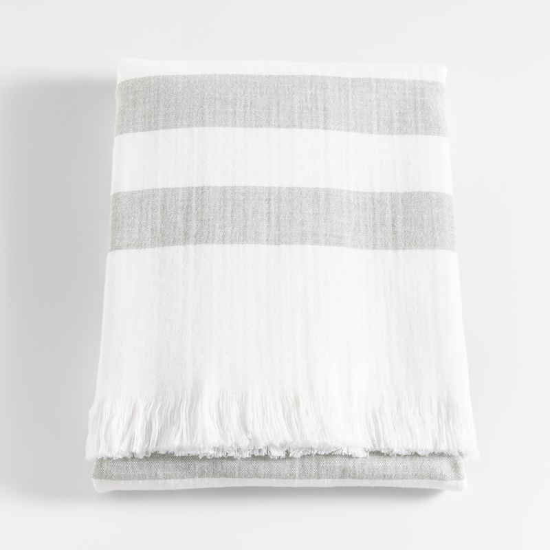 Organic Cedros Grey Hammam Hand Towel + Reviews