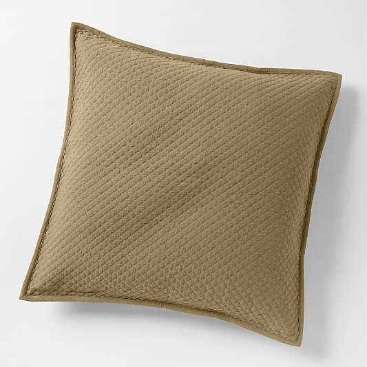 Organic Cotton Aged Bronze Euro Sham