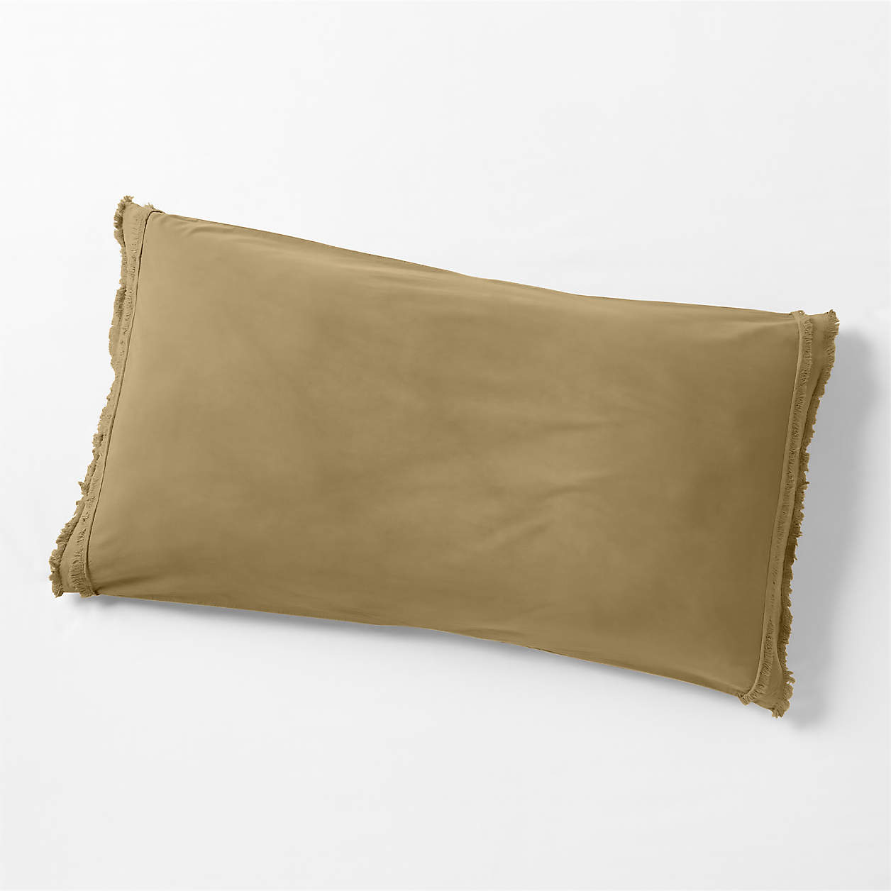 Favorite Washed Organic Cotton Aged Bronze King Bed Pillow Sham