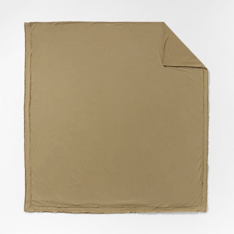 Favorite Washed Organic Cotton Aged Bronze Duvet Cover - image 9 of 10