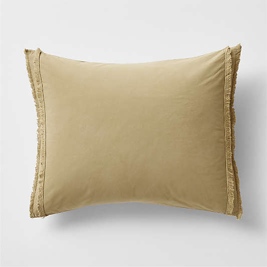 Favorite Washed Organic Cotton Aged Bronze Bed Pillow Shams