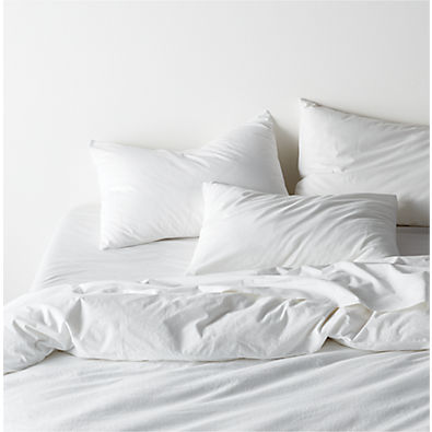 View Favorite Washed Classic Organic Cotton White King Duvet Cover details