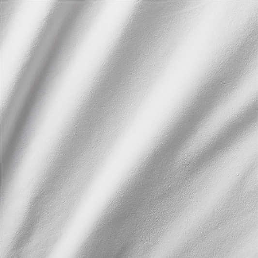 Favorite Washed Organic Cotton White Queen Bed Sheet Set