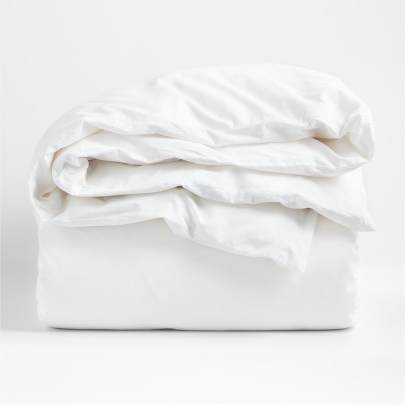 Favorite Washed Classic Organic Cotton White Full/Queen Duvet Cover - image 3 of 6