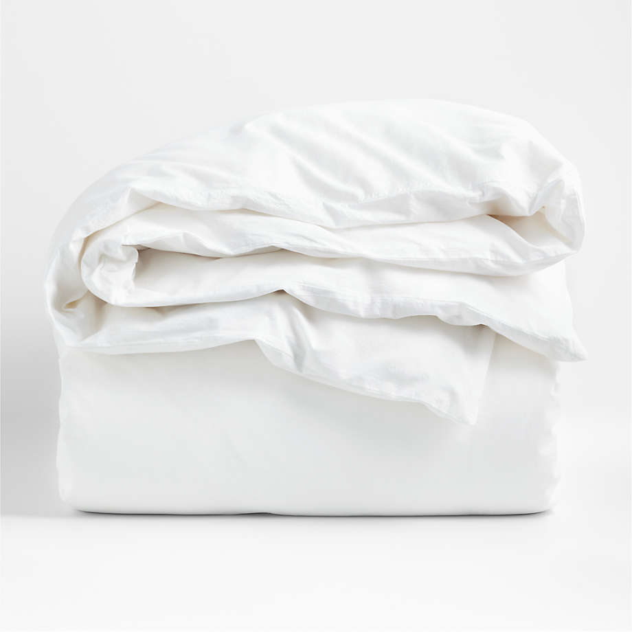 Favorite Washed Classic Organic Cotton White Full/Queen Duvet Cover +  Reviews