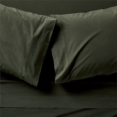 View Favorite Washed Organic Cotton Ficus Green Queen Bed Sheet Set details