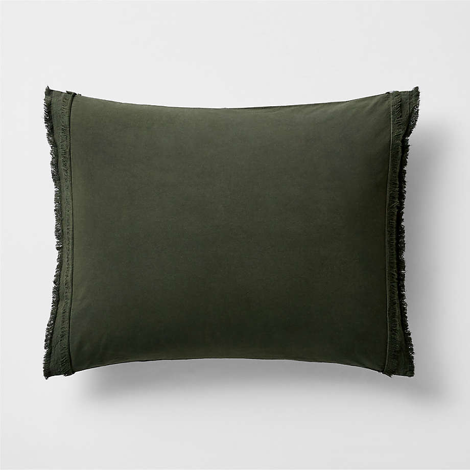 Pepper Home  Sage Green Cotton Pillow