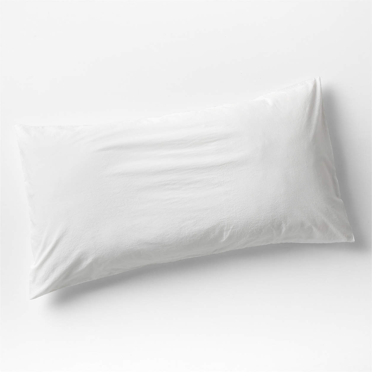 Organic Cotton Crisp White King Pillow Sham + Reviews Crate & Barrel